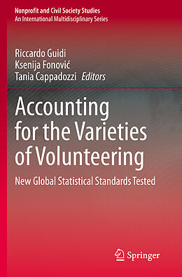 Couverture cartonnée Accounting for the Varieties of Volunteering de 