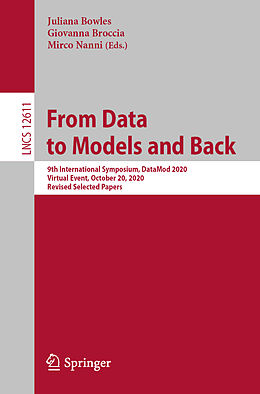 Kartonierter Einband From Data to Models and Back von 