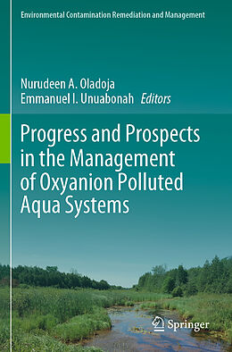 Kartonierter Einband Progress and Prospects in the Management of Oxyanion Polluted Aqua Systems von 