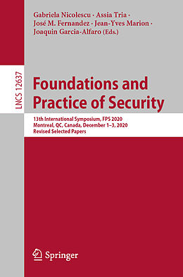 E-Book (pdf) Foundations and Practice of Security von 