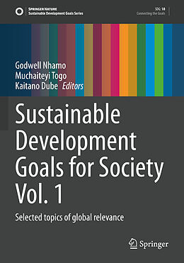 Kartonierter Einband Sustainable Development Goals for Society Vol. 1 von 