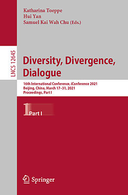Kartonierter Einband Diversity, Divergence, Dialogue von 