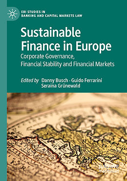 Couverture cartonnée Sustainable Finance in Europe de 