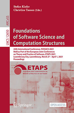 Kartonierter Einband Foundations of Software Science and Computation Structures von 
