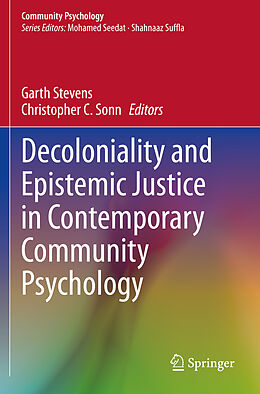 Couverture cartonnée Decoloniality and Epistemic Justice in Contemporary Community Psychology de 