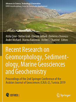 Couverture cartonnée Recent Research on Geomorphology, Sedimentology, Marine Geosciences and Geochemistry de 