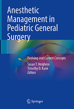 Fester Einband Anesthetic Management in Pediatric General Surgery von 