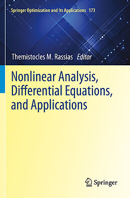 Couverture cartonnée Nonlinear Analysis, Differential Equations, and Applications de 