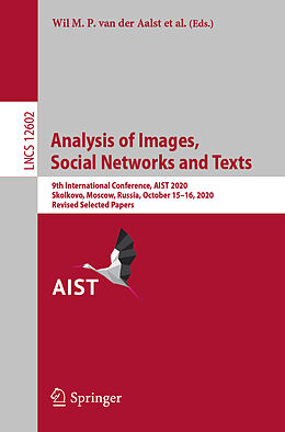 E-Book (pdf) Analysis of Images, Social Networks and Texts von 