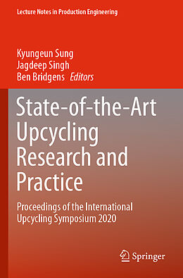 Couverture cartonnée State-of-the-Art Upcycling Research and Practice de 