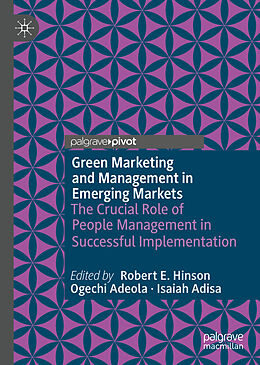 Livre Relié Green Marketing and Management in Emerging Markets de 