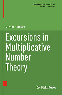 Couverture cartonnée Excursions in Multiplicative Number Theory de Olivier Ramaré