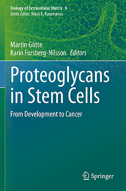 Couverture cartonnée Proteoglycans in Stem Cells de 