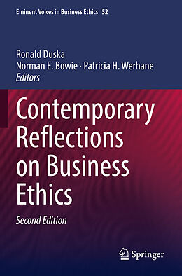 Kartonierter Einband Contemporary Reflections on Business Ethics von Ronald Duska