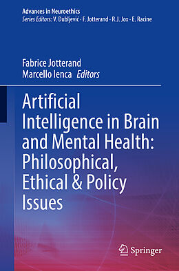 Livre Relié Artificial Intelligence in Brain and Mental Health: Philosophical, Ethical & Policy Issues de 