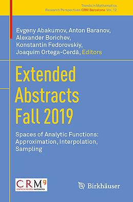 Couverture cartonnée Extended Abstracts Fall 2019 de 