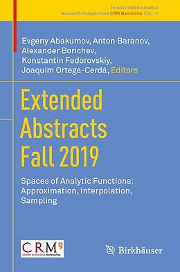 eBook (pdf) Extended Abstracts Fall 2019 de 