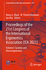 E-Book (pdf) Proceedings of the 21st Congress of the International Ergonomics Association (IEA 2021) von 