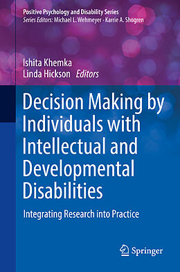 Livre Relié Decision Making by Individuals with Intellectual and Developmental Disabilities de 