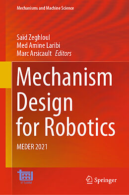 Livre Relié Mechanism Design for Robotics de 