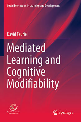 Couverture cartonnée Mediated Learning and Cognitive Modifiability de David Tzuriel