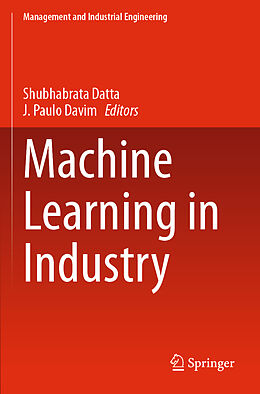 Couverture cartonnée Machine Learning in Industry de 