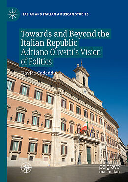 Couverture cartonnée Towards and Beyond the Italian Republic de Davide Cadeddu