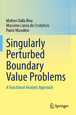 Couverture cartonnée Singularly Perturbed Boundary Value Problems de Matteo Dalla Riva, Paolo Musolino, Massimo Lanza De Cristoforis