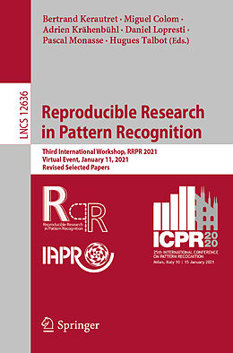 E-Book (pdf) Reproducible Research in Pattern Recognition von 