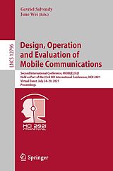eBook (pdf) Design, Operation and Evaluation of Mobile Communications de 