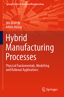 Couverture cartonnée Hybrid Manufacturing Processes de Adam Ruszaj, Wit Grzesik