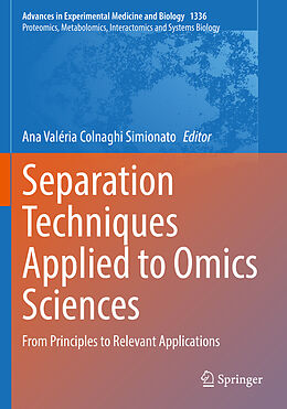 Kartonierter Einband Separation Techniques Applied to Omics Sciences von 