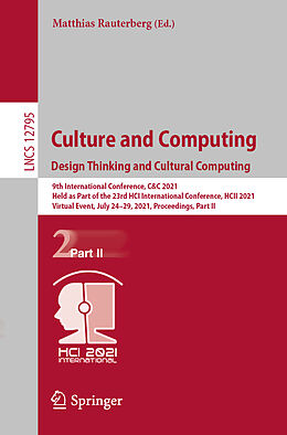 Kartonierter Einband Culture and Computing. Design Thinking and Cultural Computing von 