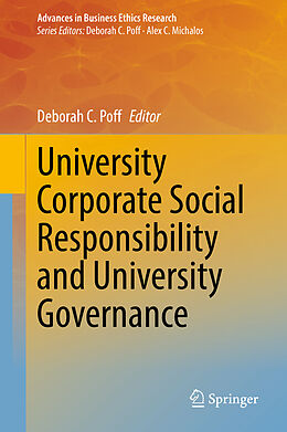 Livre Relié University Corporate Social Responsibility and University Governance de 