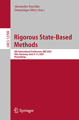 Couverture cartonnée Rigorous State-Based Methods de 