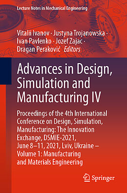 eBook (pdf) Advances in Design, Simulation and Manufacturing IV de 