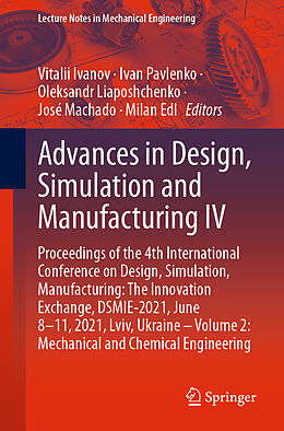 eBook (pdf) Advances in Design, Simulation and Manufacturing IV de 