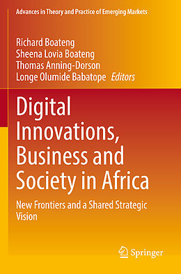 Couverture cartonnée Digital Innovations, Business and Society in Africa de 