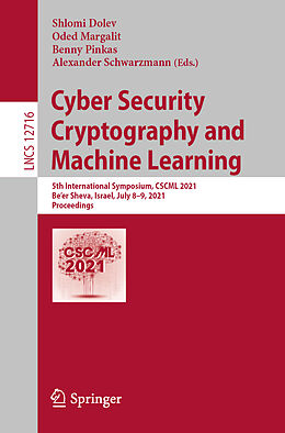 Couverture cartonnée Cyber Security Cryptography and Machine Learning de 