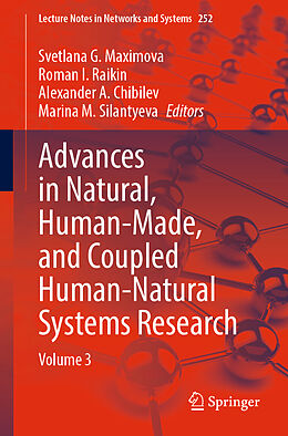 Couverture cartonnée Advances in Natural, Human-Made, and Coupled Human-Natural Systems Research de 