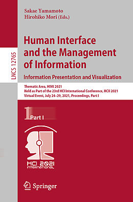 Kartonierter Einband Human Interface and the Management of Information. Information Presentation and Visualization von 