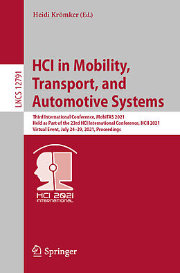 Kartonierter Einband HCI in Mobility, Transport, and Automotive Systems von 