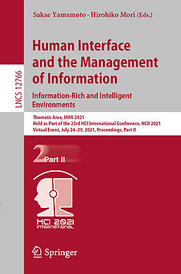 Kartonierter Einband Human Interface and the Management of Information. Information-Rich and Intelligent Environments von 