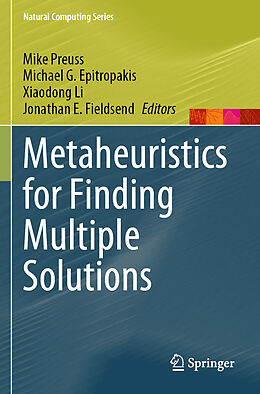 Couverture cartonnée Metaheuristics for Finding Multiple Solutions de 