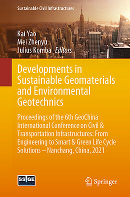 Couverture cartonnée Developments in Sustainable Geomaterials and Environmental Geotechnics de 