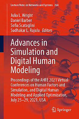 Kartonierter Einband Advances in Simulation and Digital Human Modeling von 