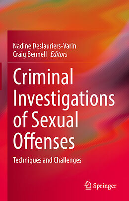 Livre Relié Criminal Investigations of Sexual Offenses de 