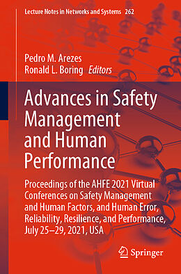Kartonierter Einband Advances in Safety Management and Human Performance von 