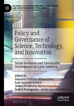 Couverture cartonnée Policy and Governance of Science, Technology, and Innovation de 