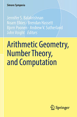 Couverture cartonnée Arithmetic Geometry, Number Theory, and Computation de 